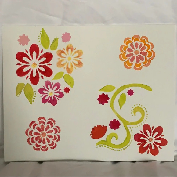 ORIGINAL florals on canvas panel - 8”x10” - Picture 2 of 8